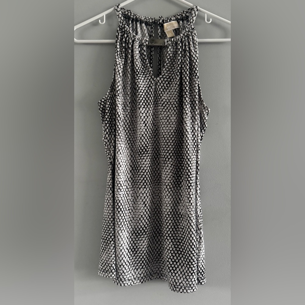 Michael Kors Snake Print Sleeveless Blouse Size Small
